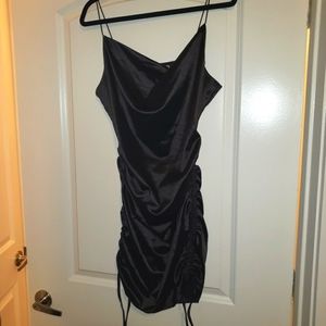 Ruched Cowl Slip Dress